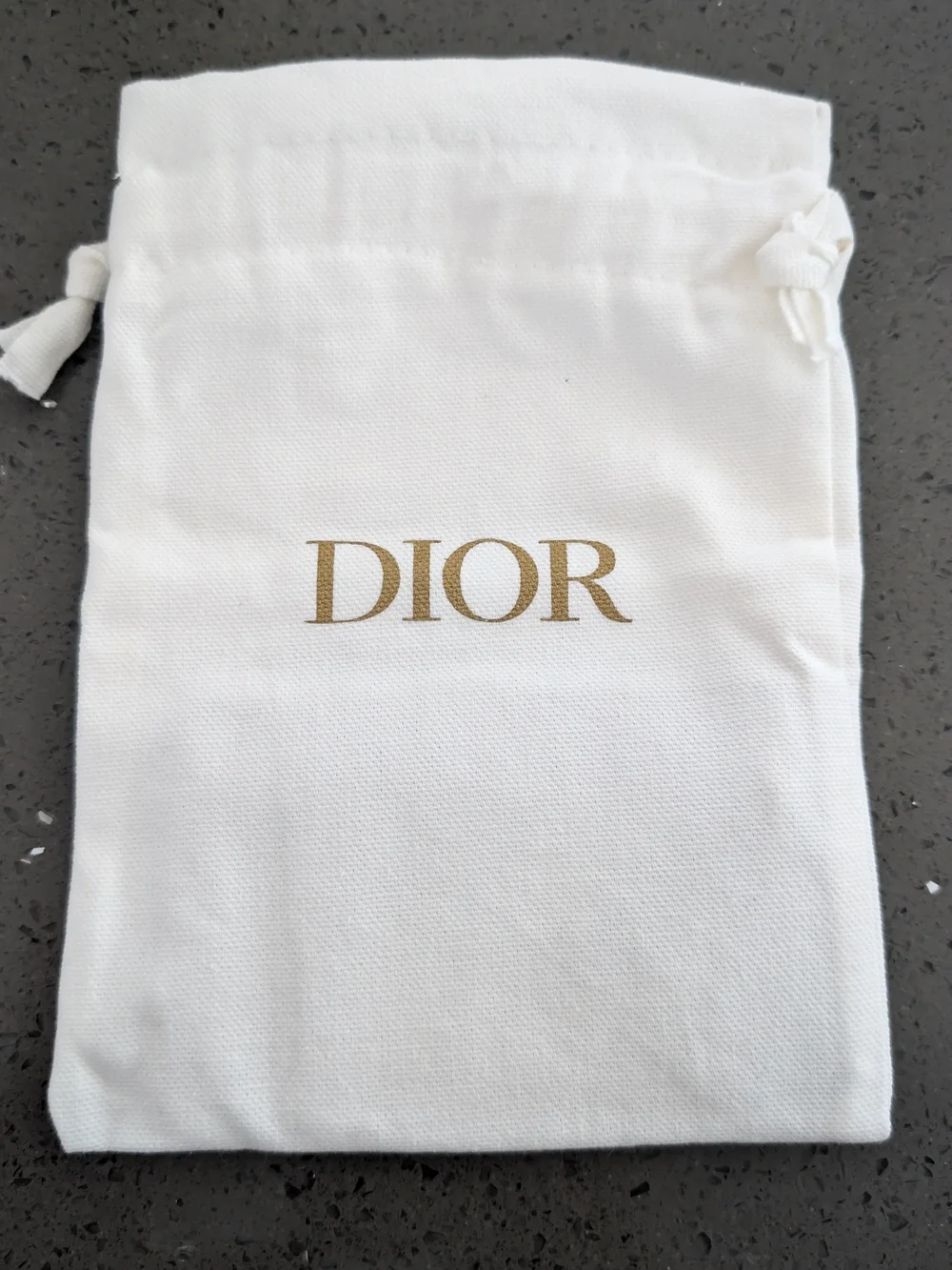 Dior Brown Leather Card Holder with Rose Motif